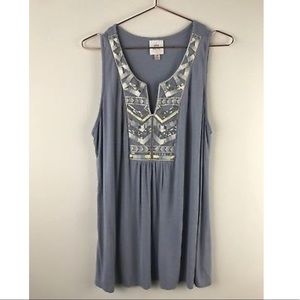 Sleeveless Sequin Boho Top